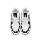 Trainer Iconic Sneaker – this version of the Trainer sneaker combines Monogram leather with calfskin embossed – LUX VERSE Luxury Designer Fashion Outlet