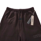 Brown Cotton Logo Drawstring - Men's