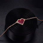 Heart Carnelian Rose Gold Bracelet – LUX VERSE Luxury Designer Fashion Outlet