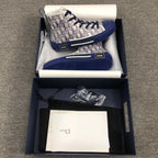 B23 High-Top Blue Oblique Sneakers