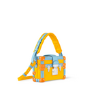 Petite Malle Glossy Calfskin – yellow Glossy calfskin Glossy calfskin trim Sheepskin lining Silver-color hardware – LUX VERSE Luxury Designer Fashion Outlet