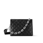 Coussin PM Black – the Coussin PM handbag is crafted from soft, puffy lambskin embossed with tonal – LUX VERSE Luxury Designer Fashion Outlet