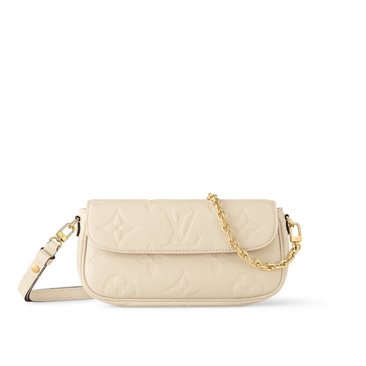Wallet on Chain Ivy Cream – the on-trend Wallet on Chain Ivy is made from grained Monogram Empreinte leather, – LUX VERSE Luxury Designer Fashion Outlet