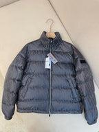 Schwarze Steppjacke – Herren