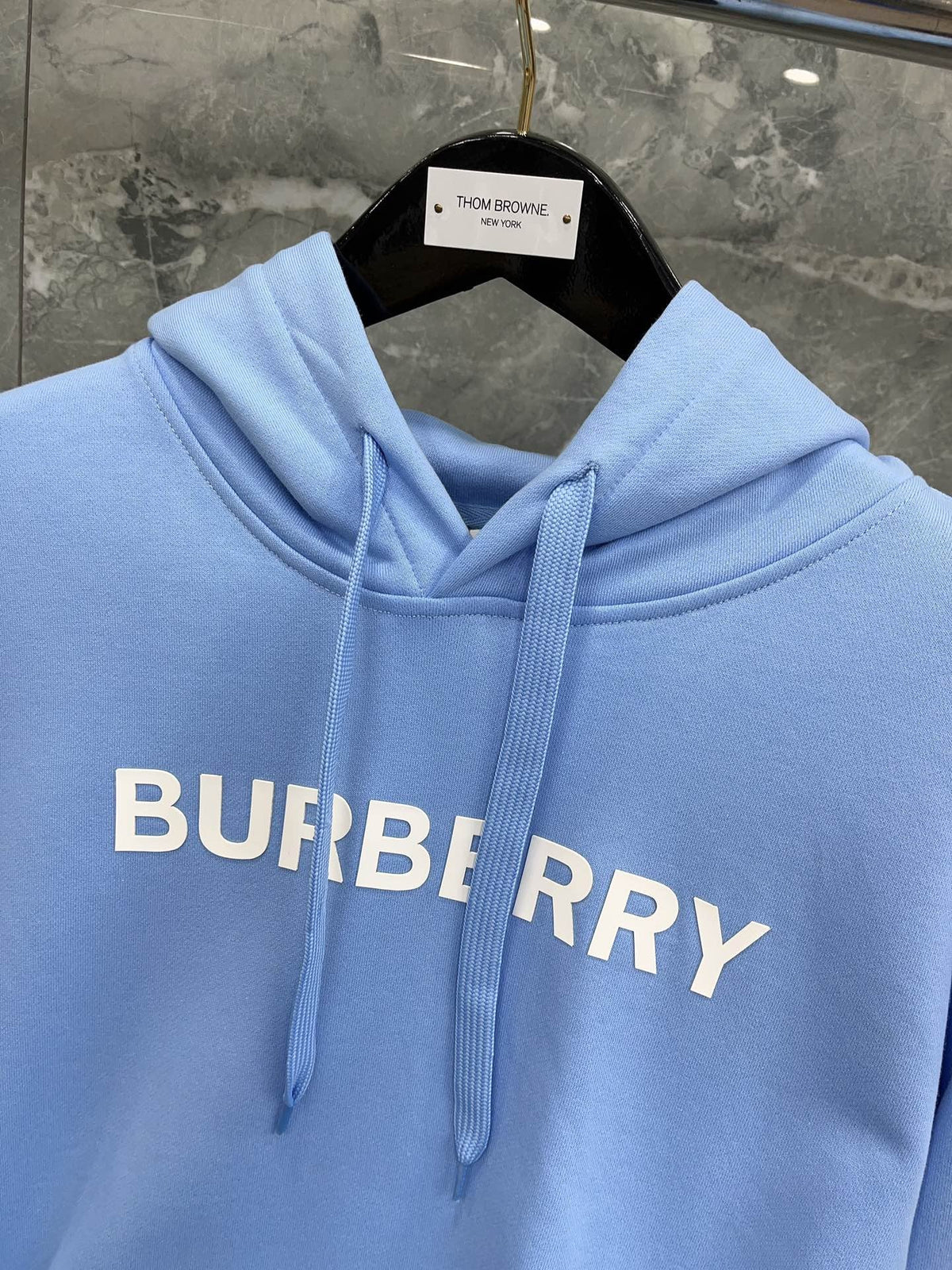 Black Cotton Bold Text Pullover - Men's