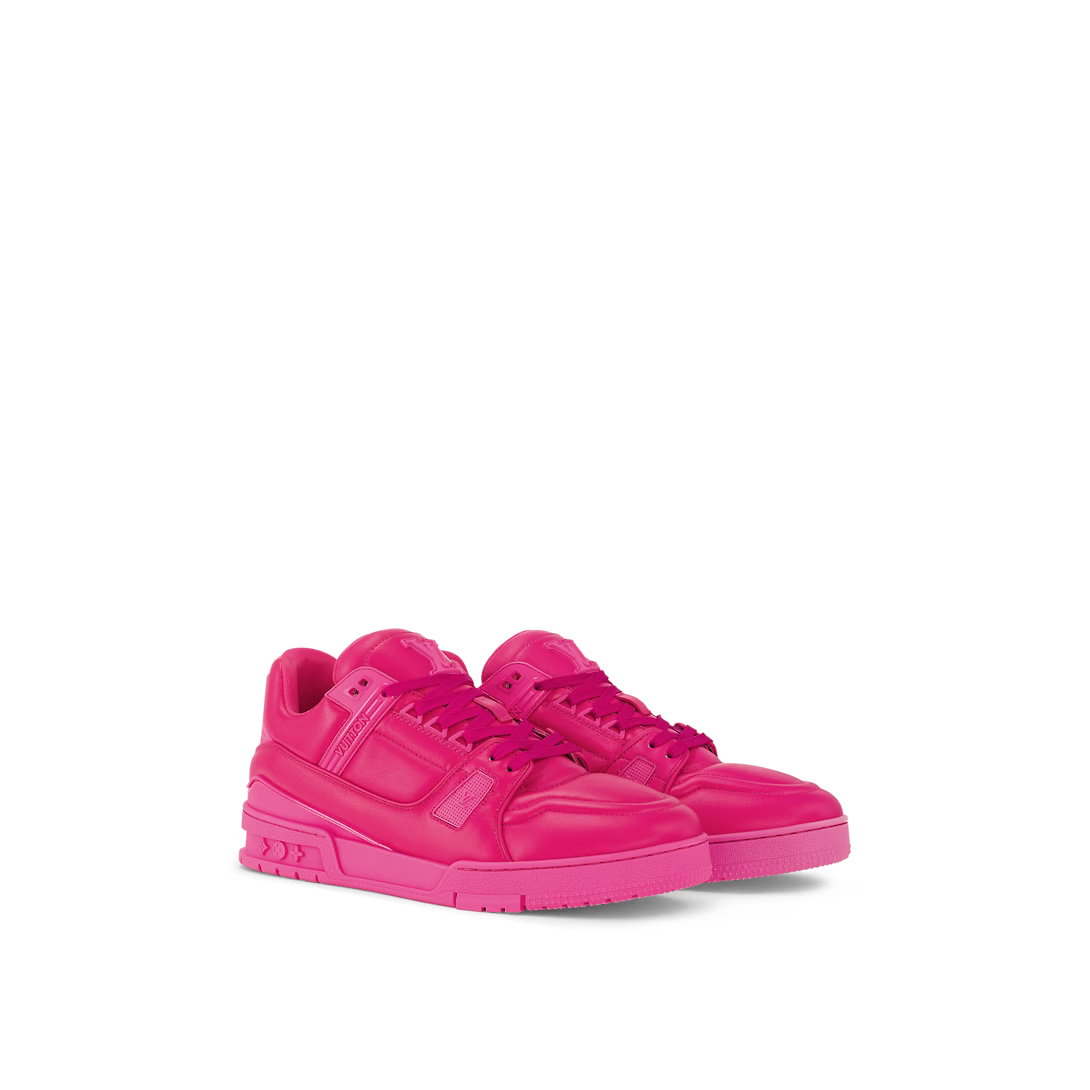 Trainer Rubber Leather sneaker – its elaborately constructed upper, which features rubber signatures, takes seven – LUX VERSE Luxury Designer Fashion Outlet