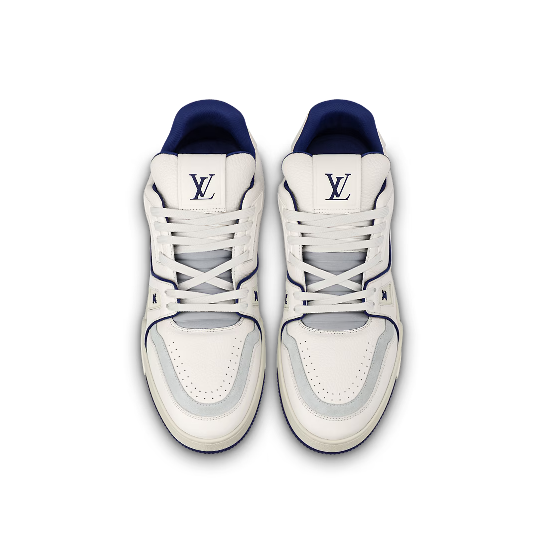 Trainer Velocity Sneaker – grained calf leather 7 hours of stitching for one pair Rubber outsole Initials on – LUX VERSE Luxury Designer Fashion Outlet