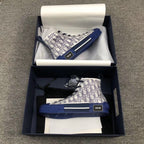 B23 High-Top Blue Oblique Sneakers