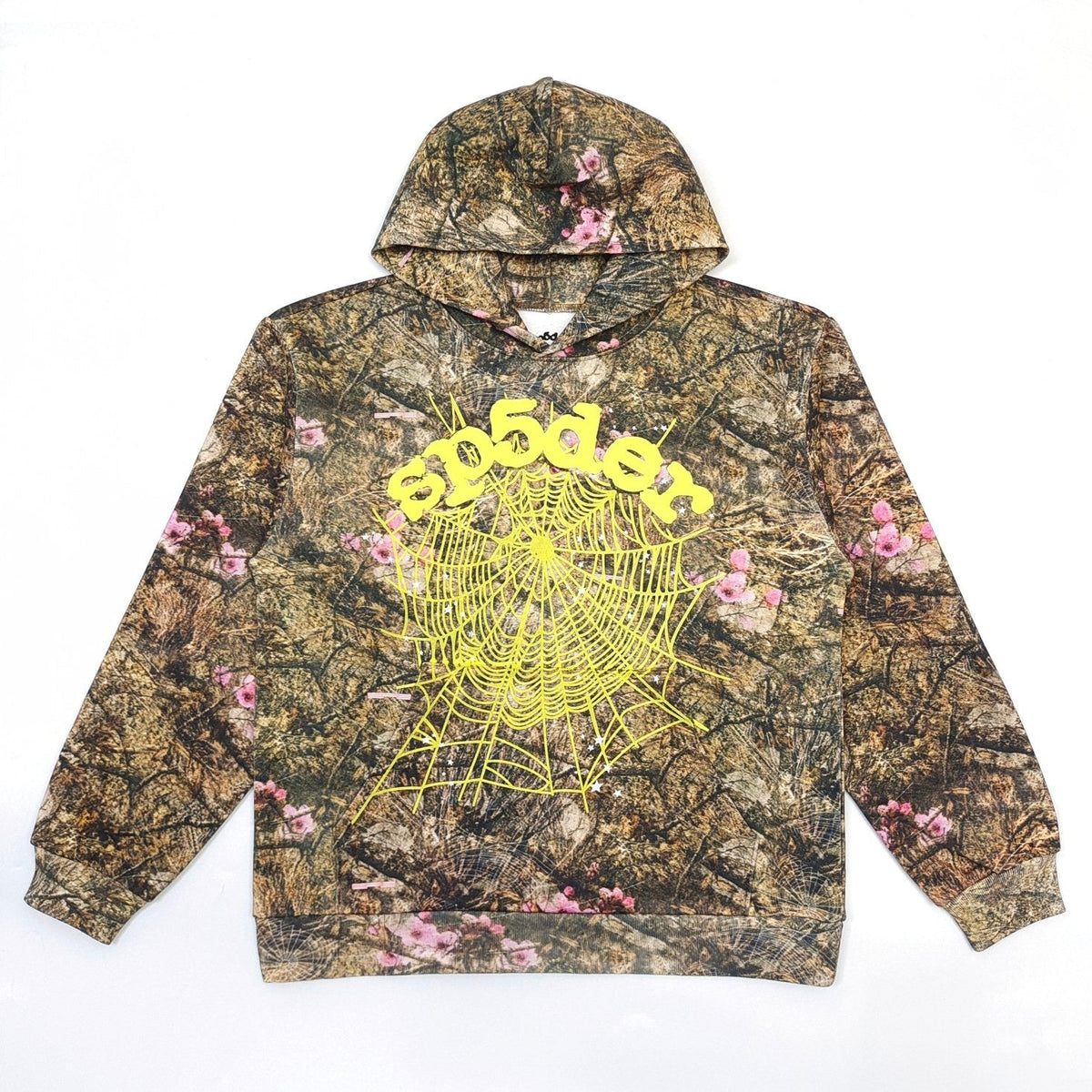 Olive Cotton Camo Print Pullover - Men's