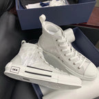 B23 High-Top White Oblique Sneakers