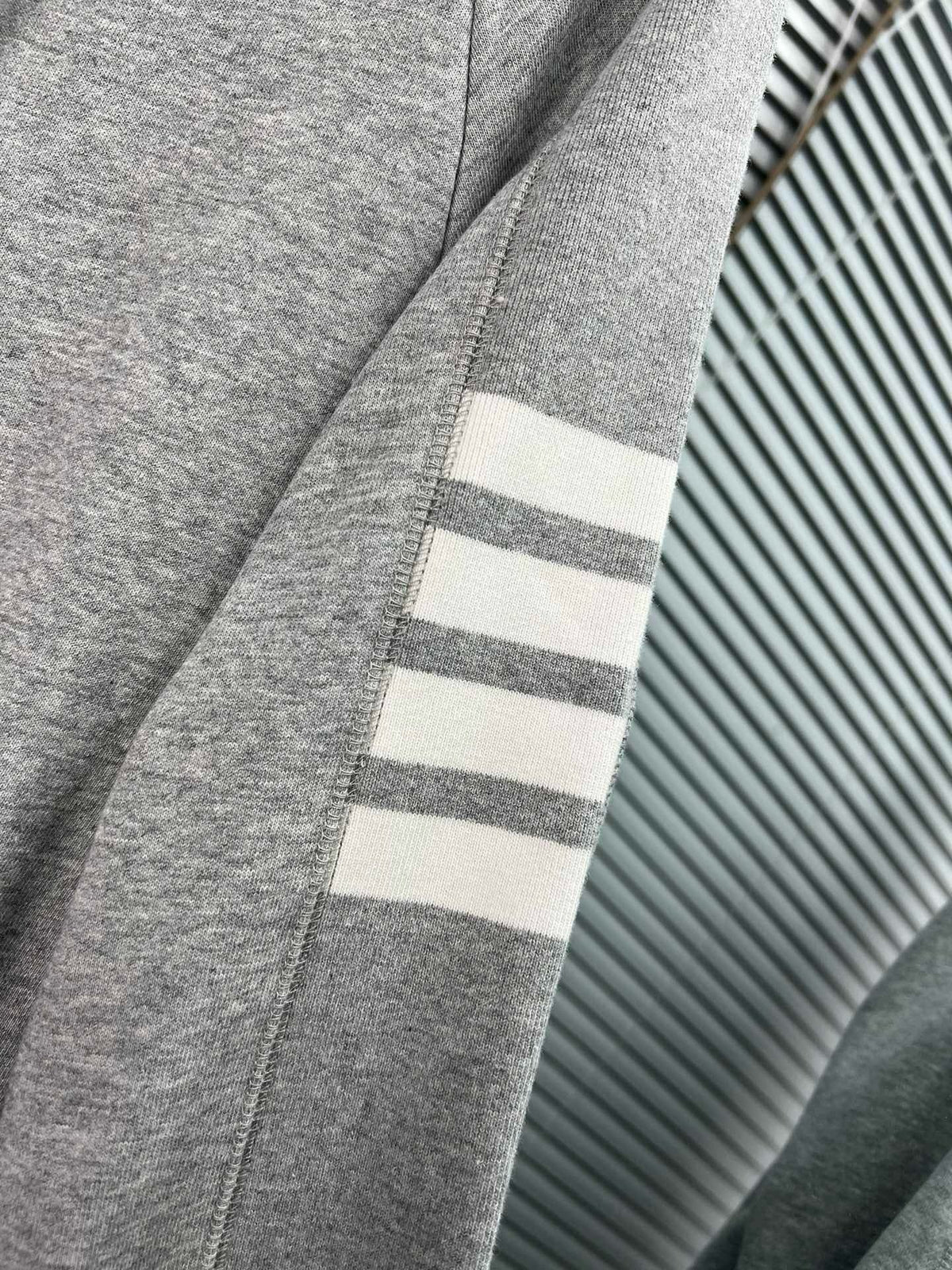 4-Bar Reißverschluss-Hoodie Schwarz - Herren