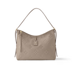 CarryAll MM Tourterelle Gray – crafted from Monogram Empreinte, the Maison’s supple embossed leather, the CarryAll – LUX VERSE Luxury Designer Fashion Outlet