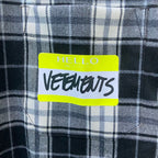 Navy Flannel Check Long-Sleeve - Men's