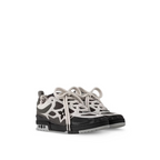 Skate Rubber Sneaker – this bicolor model incorporates a Monogram Flower on the side and three Monogram – LUX VERSE Luxury Designer Fashion Outlet