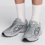 B30 Sneaker Modern Sporty – crafted in technical fabric, it is enhanced by a gray reflective CD30 signature – LUX VERSE Luxury Designer Fashion Outlet