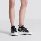 Walk'n'Platform Sneaker Calfskin – the deep blue Oblique technical mesh upper is enhanced by tonal calfskin inserts – LUX VERSE Luxury Designer Fashion Outlet