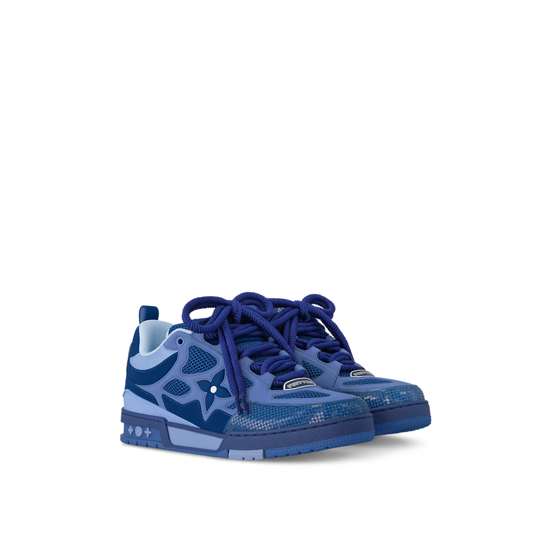 Skate Sneaker – this colorblock version of the Skate sneaker comes in a mix of nubuck calf leather – LUX VERSE Luxury Designer Fashion Outlet