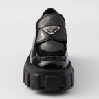 Monolith patent leather loafers – these bold, original loafers stand out for their hybrid design emphasized by – LUX VERSE Luxury Designer Fashion Outlet