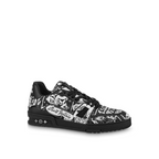Comic Canvas Trainer Sneakers – this version of the Trainer sneaker comes in canvas printed with comic motifs – LUX VERSE Luxury Designer Fashion Outlet