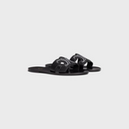 TRIOMPHE MULE in LAMBSKIN WITH STRASS – wITH RUBBER HEEL TOP LIFTROUND TOE SHAPETRIOMPHE LEATHER PATCHLEATHER – LUX VERSE Luxury Designer Fashion Outlet