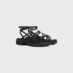 CLEA TRIOMPHE STRAPPY SANDAL in CALFSKIN - VEGETAL TANNING – eXTERNAL SIDE OF THE OUTSOLEDEBOSSED UNDER THE OUTSOLEADJUSTABLE BUCKLE – LUX VERSE Luxury Designer Fashion Outlet
