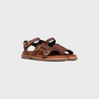 MINO SANDAL in CALFSKIN – tHE SHOEADJUSTABLE UPPER STRAP WITH ENGRAVED BUCKLESADJUSTABLE – LUX VERSE Luxury Designer Fashion Outlet