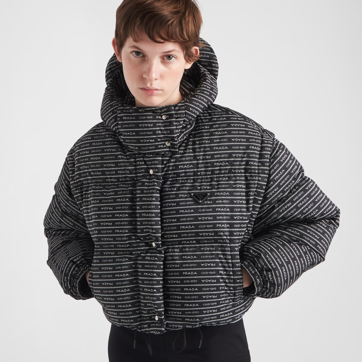 Re-Nylon down jacket – made from recycled materials, it offers both style and sustainability for the modern – LUX VERSE Luxury Designer Fashion Outlet