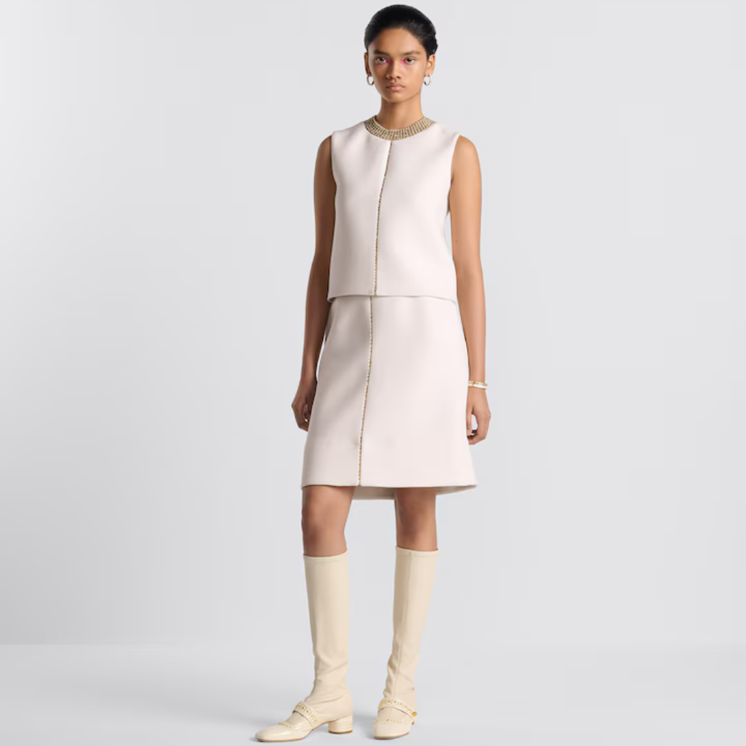Belle-D Heeled Boot – reminiscent of a Mary Jane, patent calfskin and leather-effect stretch fabric upper – LUX VERSE Luxury Designer Fashion Outlet