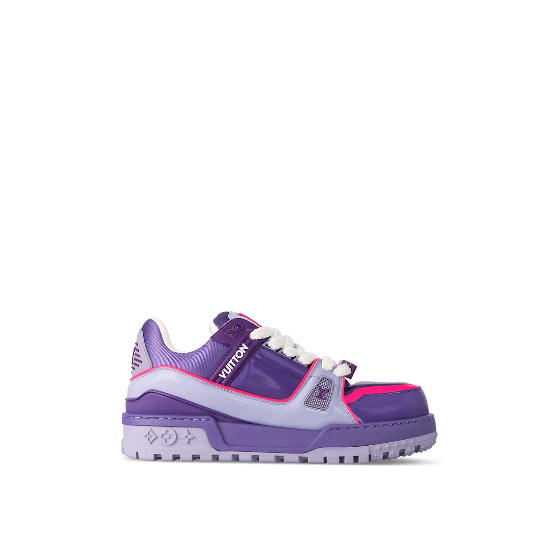 Trainer Maxi Lasered Canvas Sneaker – it is finished with thick textile laces embellished with signature beads – LUX VERSE Luxury Designer Fashion Outlet