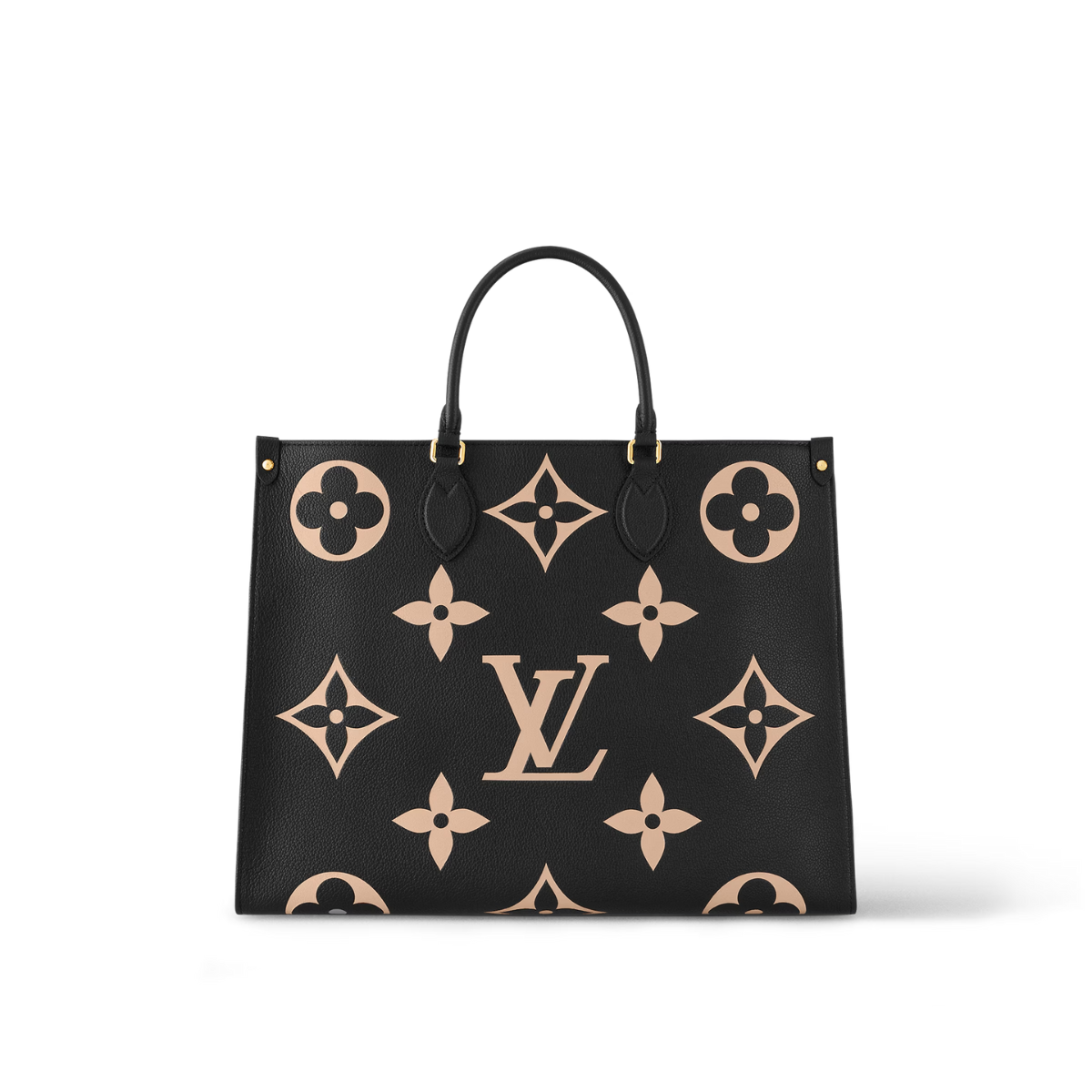 OnTheGo G Black – this bicolor edition of the OnTheGo tote is made from Monogram Empreinte leather, – LUX VERSE Luxury Designer Fashion Outlet
