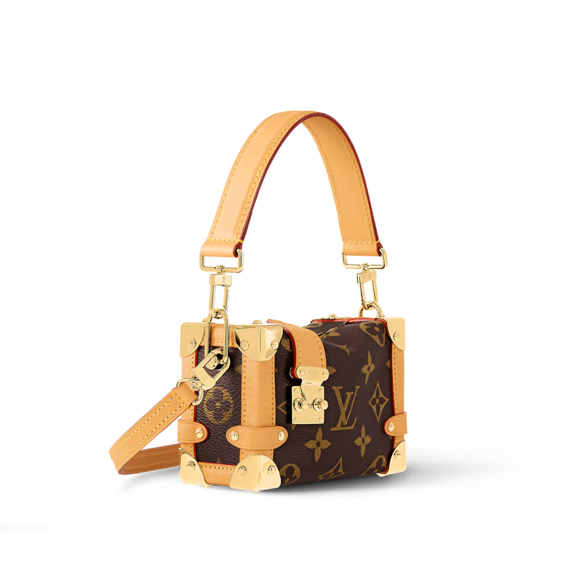 Pico Side Trunk – crafted from Monogram canvas with natural leather trim, it features the iconic – LUX VERSE Luxury Designer Fashion Outlet