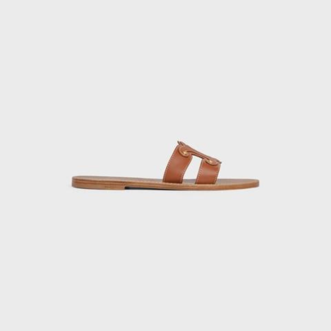 TRIOMPHE MULE in CALFSKIN – 100% CALFSKIN100% CALFSKIN LINING0.2 IN (5 MM) heelSTACKED LEATHER HEEL – LUX VERSE Luxury Designer Fashion Outlet