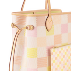 Neverfull MM Damier Giant coated canvas – this functional carryall can be cinched closed with its side laces or left open for – LUX VERSE Luxury Designer Fashion Outlet
