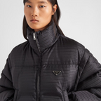 Re-Nylon cropped hooded down jacket – its cropped design adds a stylish touch, making it perfect for both outdoor – LUX VERSE Luxury Designer Fashion Outlet