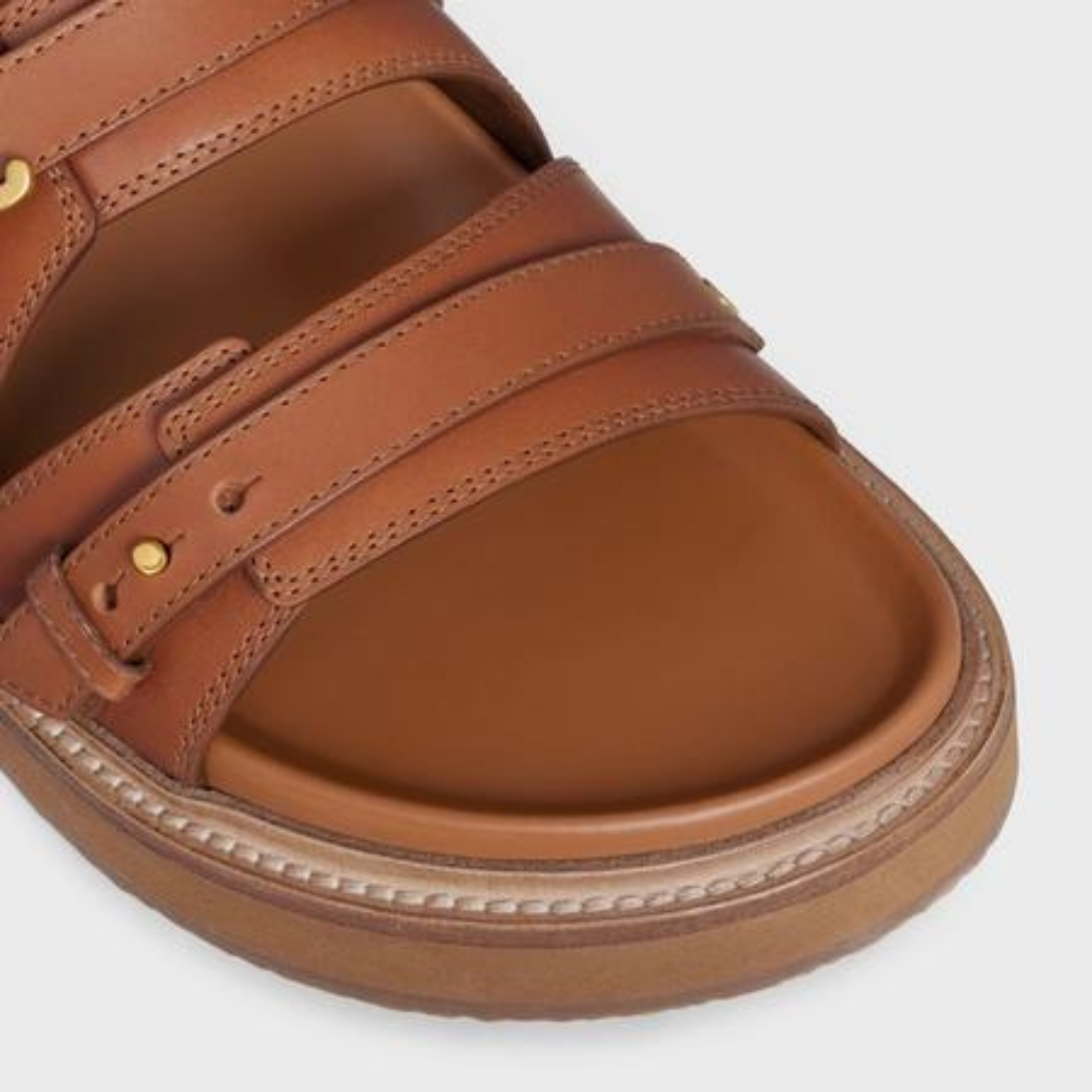 TIPPI TRIOMPHE SANDAL in CALFSKIN – 100% CALFSKIN - VEGETAL TANNING100% Calfskin LinningADJUSTABLE TRIOMPHE – LUX VERSE Luxury Designer Fashion Outlet