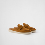 Suede Leathers Sabots – the lightweight sole rubber completes the design with a versatile, casual note – LUX VERSE Luxury Designer Fashion Outlet