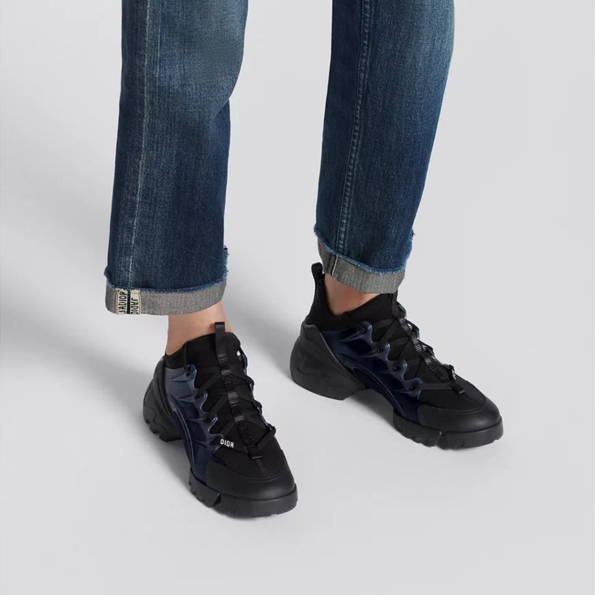 D-Connect Elevated Sneaker – the silhouette is crafted in slightly elastic technical fabric and features a thick – LUX VERSE Luxury Designer Fashion Outlet