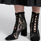 Naughtily-D Heeled Ankle Boot – new for Winter, the Naughtily-D heeled ankle boot showcases streamlined, elegant – LUX VERSE Luxury Designer Fashion Outlet