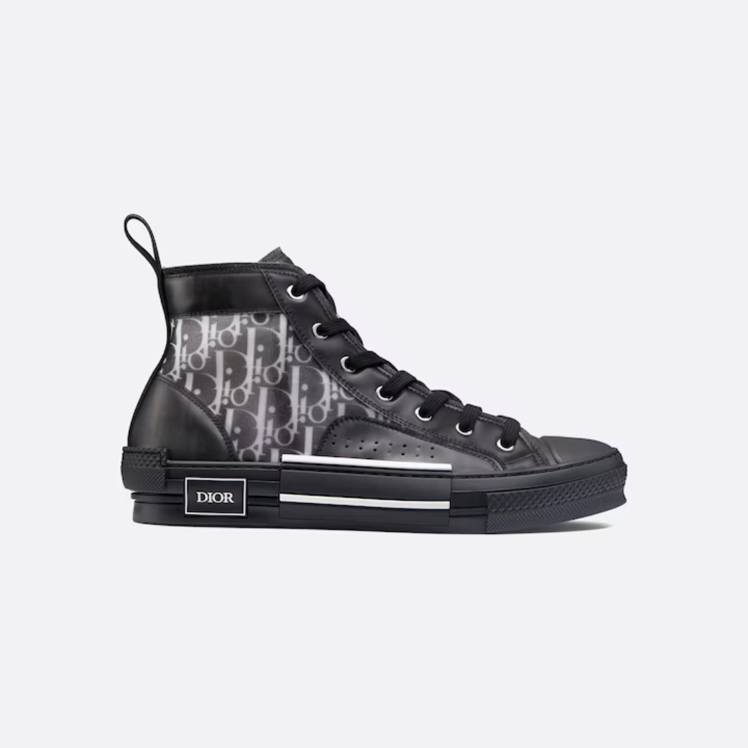 B23 High-Top Sneaker Signature Touch – essential details, such as eyelets and a lace-up front, a white rubber sole, – LUX VERSE Luxury Designer Fashion Outlet
