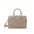 Speedy Bandoulière 25 Tourterelle – made from grained Monogram Empreinte leather with the embossed Oversized Monogram – LUX VERSE Luxury Designer Fashion Outlet