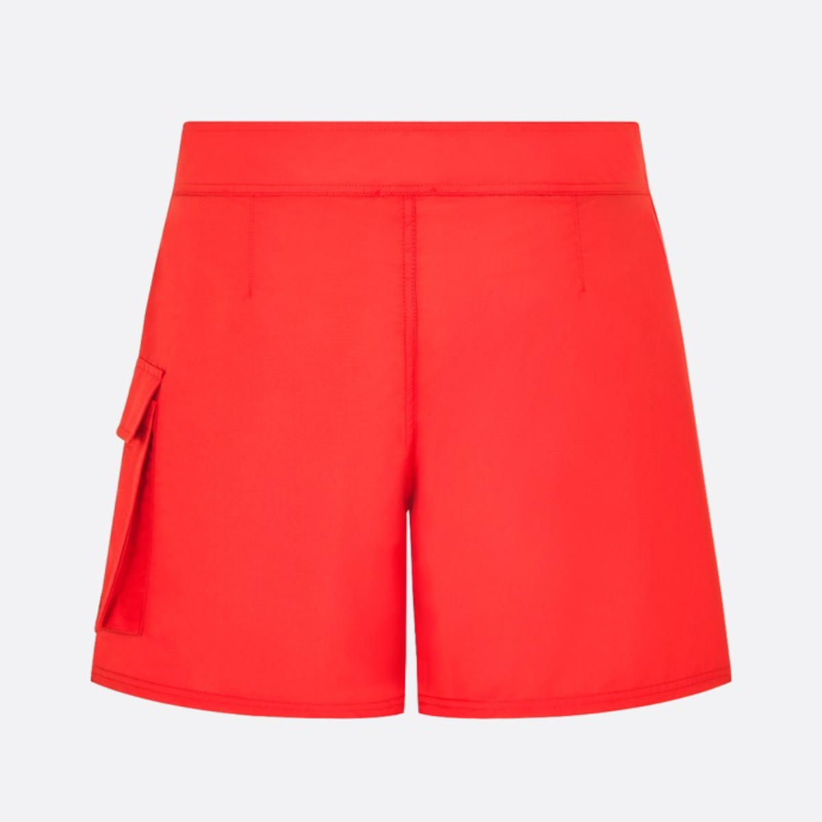Swim Shorts – crafted in coral technical fabric, they feature a side flap pocket as well as a CD – LUX VERSE Luxury Designer Fashion Outlet