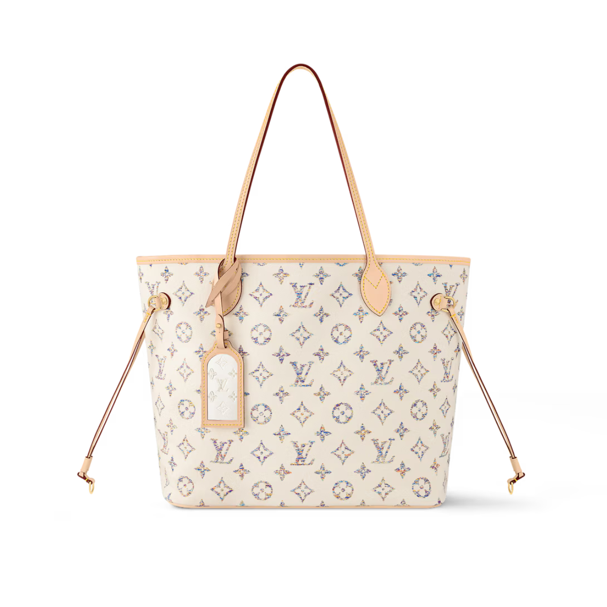 Neverfull MM Multicolor Beige – this spacious Neverfull MM is part of the Nautical capsule and features multicolored – LUX VERSE Luxury Designer Fashion Outlet