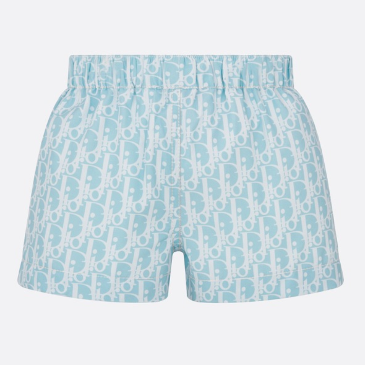 Blue Baby Swim Shorts – crafted in blue technical fabric with an allover tonal print, they feature slanted – LUX VERSE Luxury Designer Fashion Outlet
