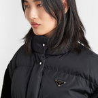 Re-Nylon Down Goose Jacket – this down jacket with contemporary allure combines the functionality of Re-Nylon, – LUX VERSE Luxury Designer Fashion Outlet