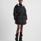 Re-Nylon Gabardine hooded down coat – the lightweight design makes it perfect for travel, while the hood offers extra – LUX VERSE Luxury Designer Fashion Outlet