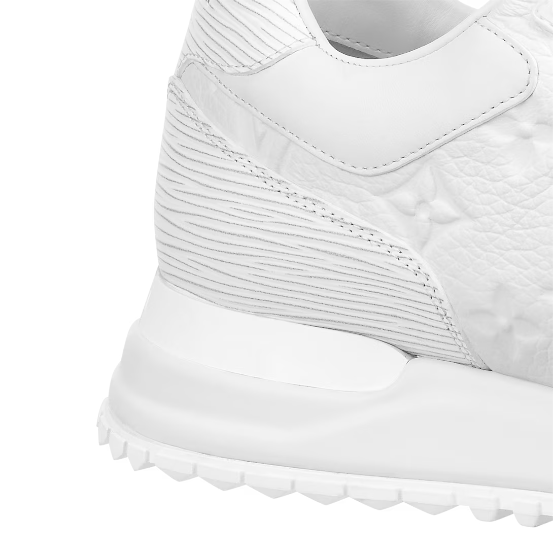 Run Away Leather Sneaker – the wedge-shaped rubber outsole, which was inspired by running shoes, is – LUX VERSE Luxury Designer Fashion Outlet