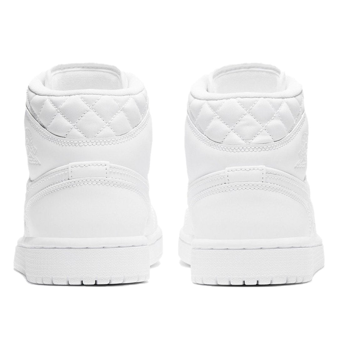 Triple White – a woven tongue tag maintains the all-white aesthetic, along with a debossed Jordan – LUX VERSE Luxury Designer Fashion Outlet