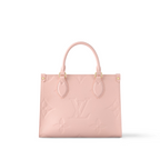 OnTheGo PM Pink Opale – the OnTheGo PM is a tote-style handbag made from pastel-colored Monogram Empreinte – LUX VERSE Luxury Designer Fashion Outlet