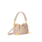 Sleek Side Trunk PM – pearl Pink Calfskin Cowhide-leather trim Microfiber lining Gold-color hardware Zip – LUX VERSE Luxury Designer Fashion Outlet