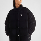 Convertible velvet down jacket – this velvet down jacket reveals its versatile hybrid soul, transforming into a vest – LUX VERSE Luxury Designer Fashion Outlet
